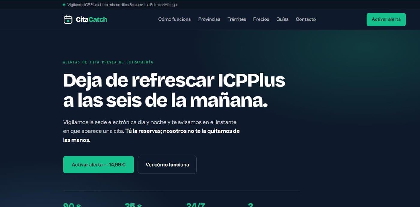 CitaCatch interface